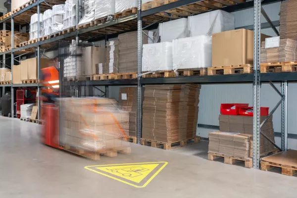 Derksen Lichttechnik - Lager und Gabelstapler