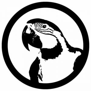 Gobo aus Glas - schwarz und weiß