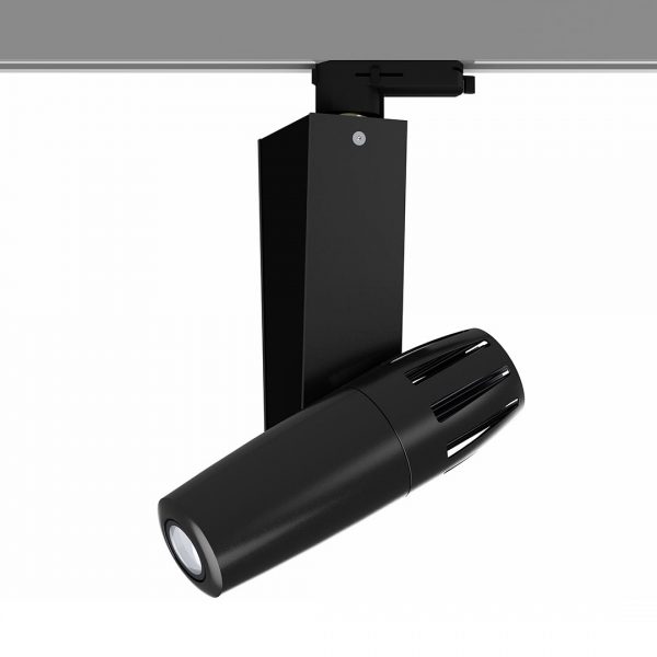 PHOS gobo projector for track lighting - black