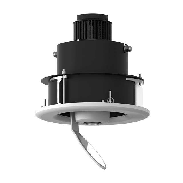 PHOS downlight, Goboprojektor für den Einbau in Zwischendecken, von Derksen Lichttechnik