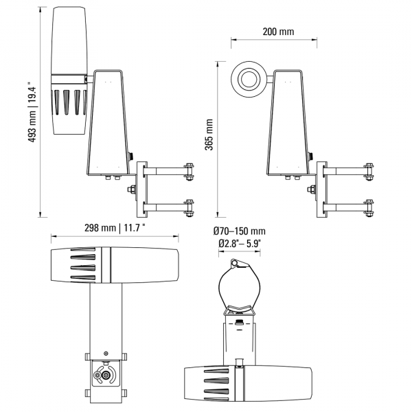 PHOS 65s pole mount - Image 5