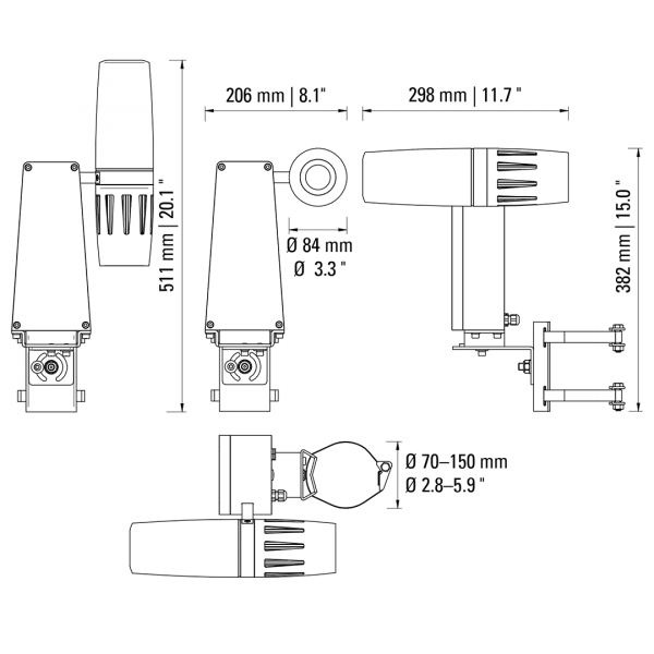 PHOS 85s pole mount pro - Image 3